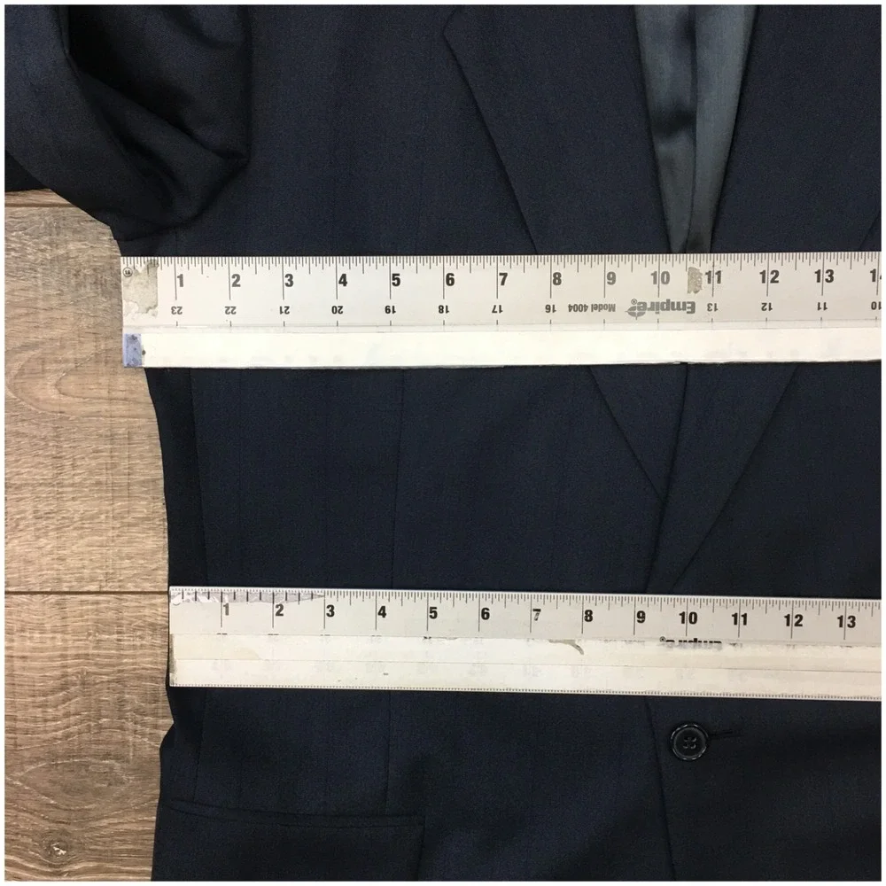 VINTAGE YSL Mens Blazer Sport Coat Casual Jacket Size 40L Classic Wool Suit